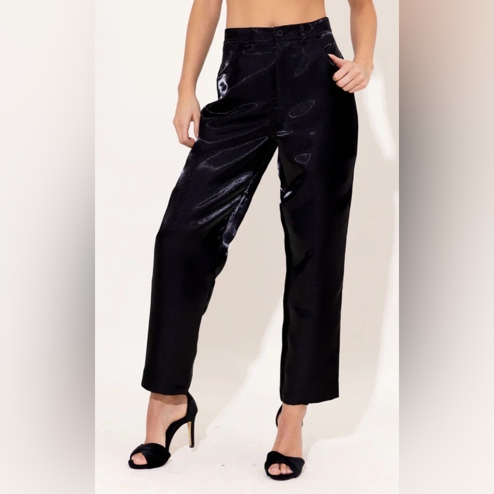 ALDEN ADAIR Modern Chic Iridescent Twill Tapered Leg Large NWT